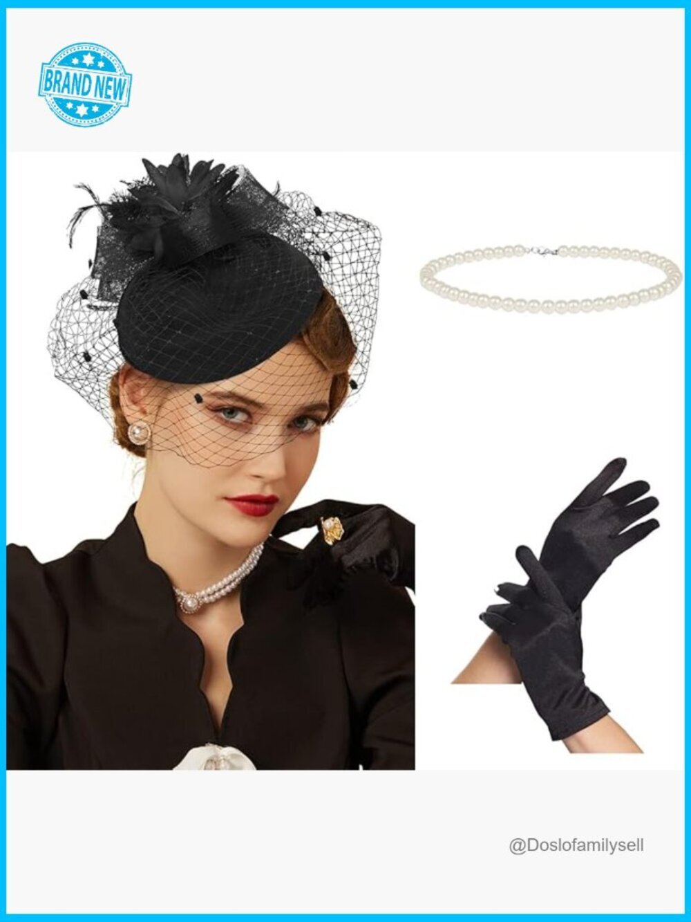 Vintage Pillbox Fascinator Hat Kentucky Derby Wedding Tea Party Adjustable
